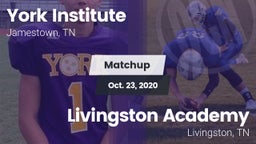 Matchup: York Institute vs. Livingston Academy 2020