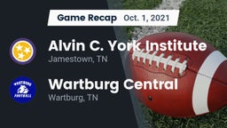 Recap: Alvin C. York Institute vs. Wartburg Central  2021