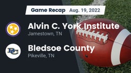Recap: Alvin C. York Institute vs. Bledsoe County  2022