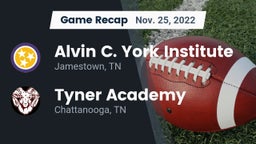 Recap: Alvin C. York Institute vs. Tyner Academy  2022