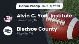 Recap: Alvin C. York Institute vs. Bledsoe County  2023