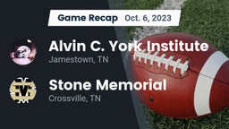 Recap: Alvin C. York Institute vs. Stone Memorial  2023