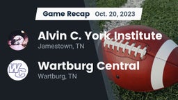 Recap: Alvin C. York Institute vs. Wartburg Central  2023