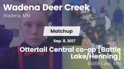 Matchup: Wadena-Deer Creek vs. Ottertail Central co-op [Battle Lake/Henning]  2017
