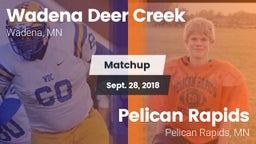 Matchup: Wadena-Deer Creek vs. Pelican Rapids  2018