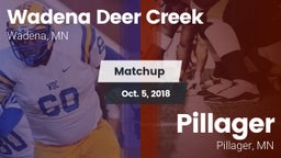 Matchup: Wadena-Deer Creek vs. Pillager  2018