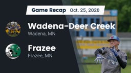 Recap: Wadena-Deer Creek  vs. Frazee  2020