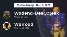 Recap: Wadena-Deer Creek  vs. Warroad  2020