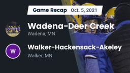 Recap: Wadena-Deer Creek  vs. Walker-Hackensack-Akeley  2021