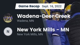 Recap: Wadena-Deer Creek  vs. New York Mills  - MN 2022