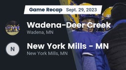 Recap: Wadena-Deer Creek  vs. New York Mills  - MN 2023