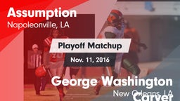 Matchup: Assumption vs. George Washington Carver  2016