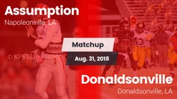 Matchup: Assumption vs. Donaldsonville  2018