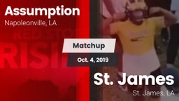 Matchup: Assumption vs. St. James  2019