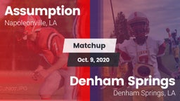 Matchup: Assumption vs. Denham Springs  2020