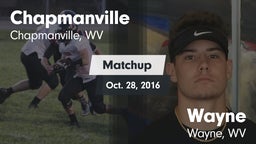 Matchup: Chapmanville vs. Wayne  2016
