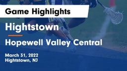 Hightstown  vs Hopewell Valley Central  Game Highlights - March 31, 2022