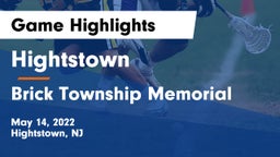 Hightstown  vs Brick Township Memorial  Game Highlights - May 14, 2022