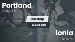 Matchup: Portland vs. Ionia  2016