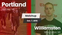 Matchup: Portland vs. Williamston  2016