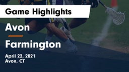 Avon  vs Farmington  Game Highlights - April 22, 2021