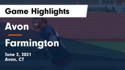 Avon  vs Farmington  Game Highlights - June 2, 2021