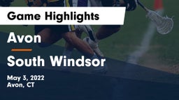 Avon  vs South Windsor  Game Highlights - May 3, 2022