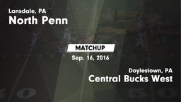 Matchup: North Penn vs. Central Bucks West  2016