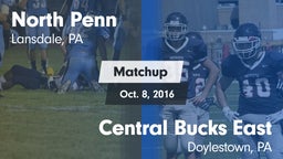Matchup: North Penn vs. Central Bucks East  2016