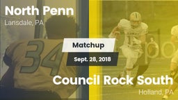 Matchup: North Penn vs. Council Rock South  2018