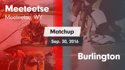 Matchup: Meeteetse vs. Burlington  2016