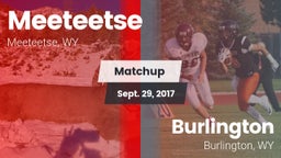 Matchup: Meeteetse vs. Burlington  2017