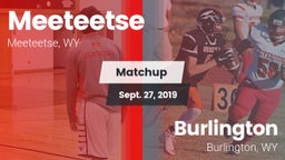 Matchup: Meeteetse vs. Burlington  2019