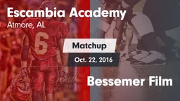 Matchup: Escambia Academy vs. Bessemer Film 2016