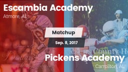Matchup: Escambia Academy vs. Pickens Academy  2017