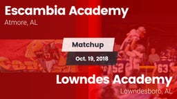 Matchup: Escambia Academy vs. Lowndes Academy  2018