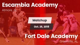 Matchup: Escambia Academy vs. Fort Dale Academy  2018