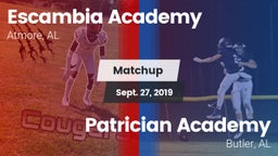 Matchup: Escambia Academy vs. Patrician Academy  2019