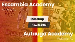 Matchup: Escambia Academy vs. Autauga Academy  2019