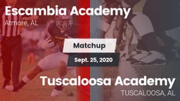 Matchup: Escambia Academy vs. Tuscaloosa Academy  2020