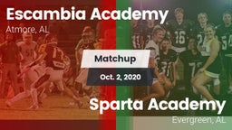 Matchup: Escambia Academy vs. Sparta Academy  2020