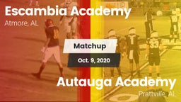 Matchup: Escambia Academy vs. Autauga Academy  2020