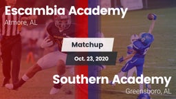 Matchup: Escambia Academy vs. Southern Academy  2020