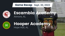 Recap: Escambia Academy  vs. Hooper Academy  2022