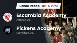 Recap: Escambia Academy  vs. Pickens Academy  2023