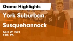 York Suburban  vs Susquehannock Game Highlights - April 29, 2021