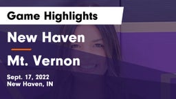 New Haven  vs Mt. Vernon  Game Highlights - Sept. 17, 2022