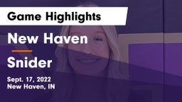 New Haven  vs Snider  Game Highlights - Sept. 17, 2022