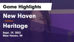 New Haven  vs Heritage  Game Highlights - Sept. 19, 2022