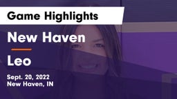 New Haven  vs Leo  Game Highlights - Sept. 20, 2022